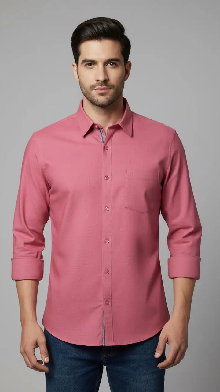 Pink Cotton Shirt Main image