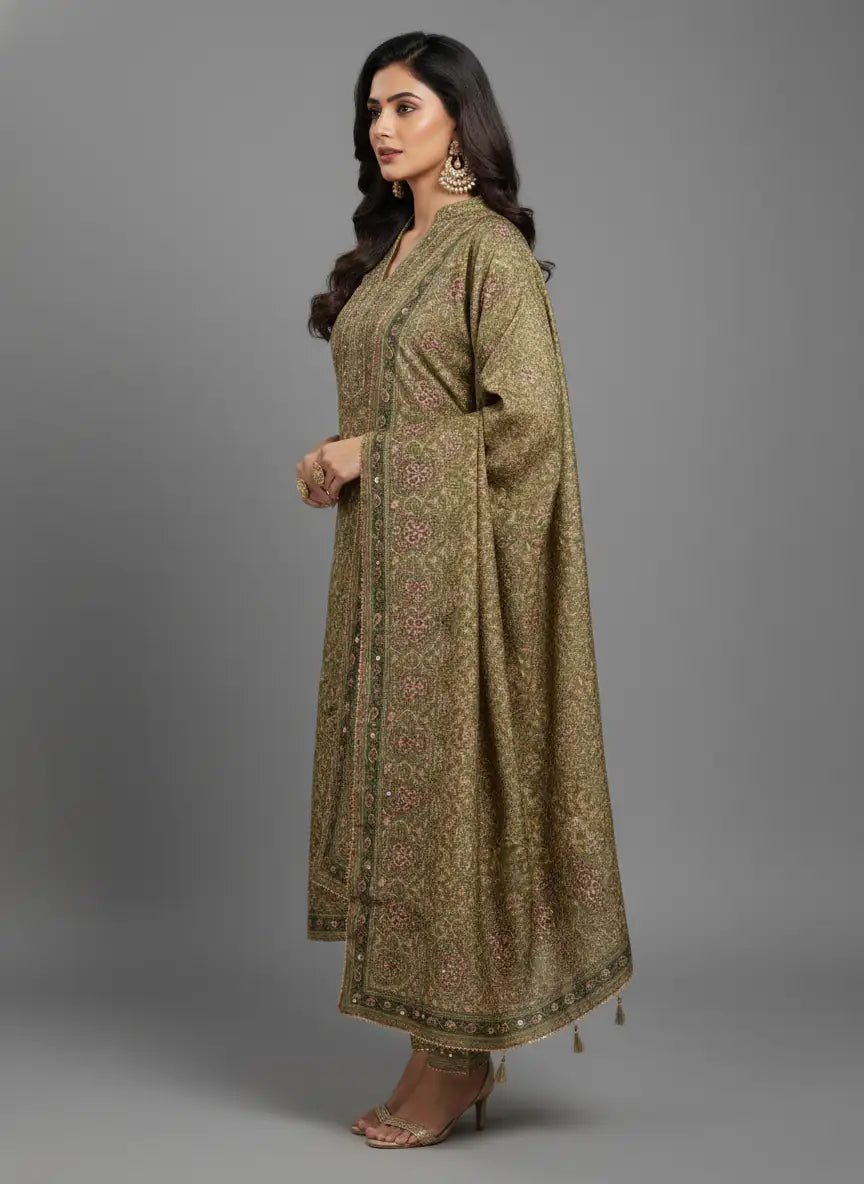 Laxmi Creation Women's Silk Suit Secondary image