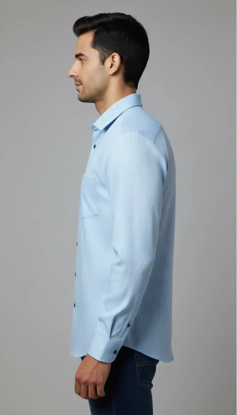 Lemon Square Men's Cotton Blend Shirt Secondary image
