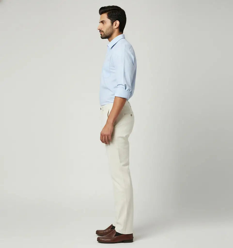 Chinar Plus Men's Cotton Blend Trouser Secondary image
