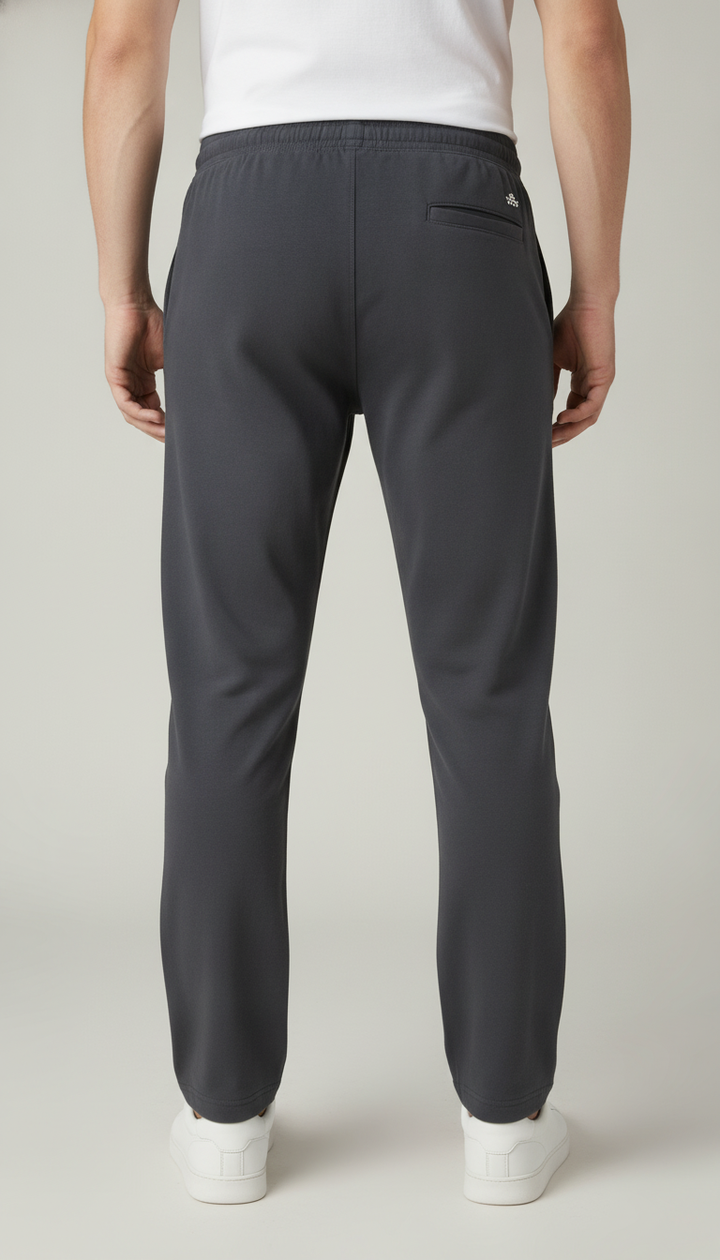 Black Cotton Blend Track Pant Secondary image