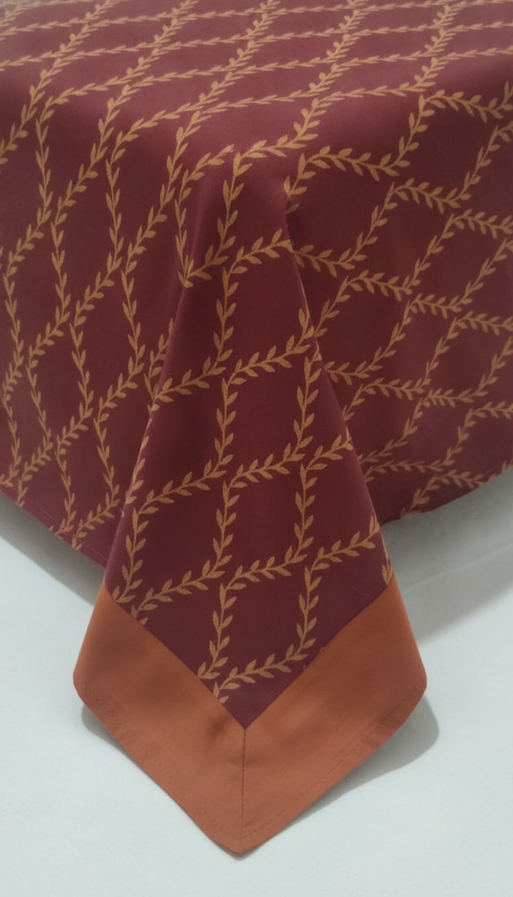 Raymond Home Maroon Cotton Bedsheet | HFB-140 Secondary image