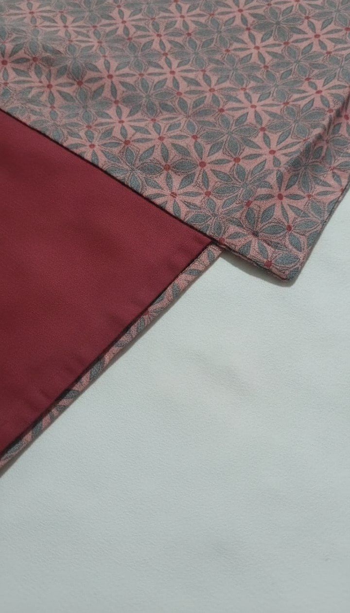 Raymond Home Red Cotton Bedsheet | HFB-143 Secondary image