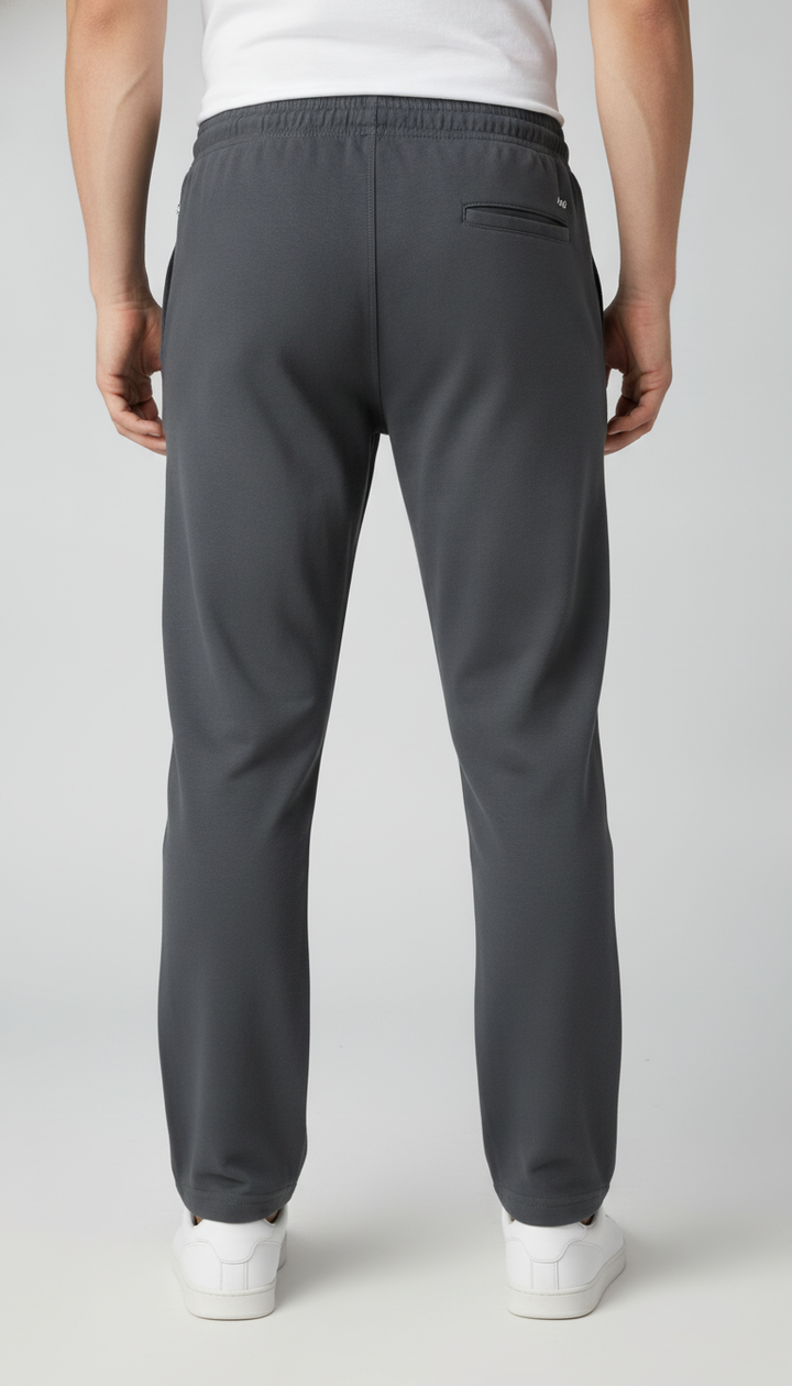 Grey Cotton Blend Track Pant Secondary image