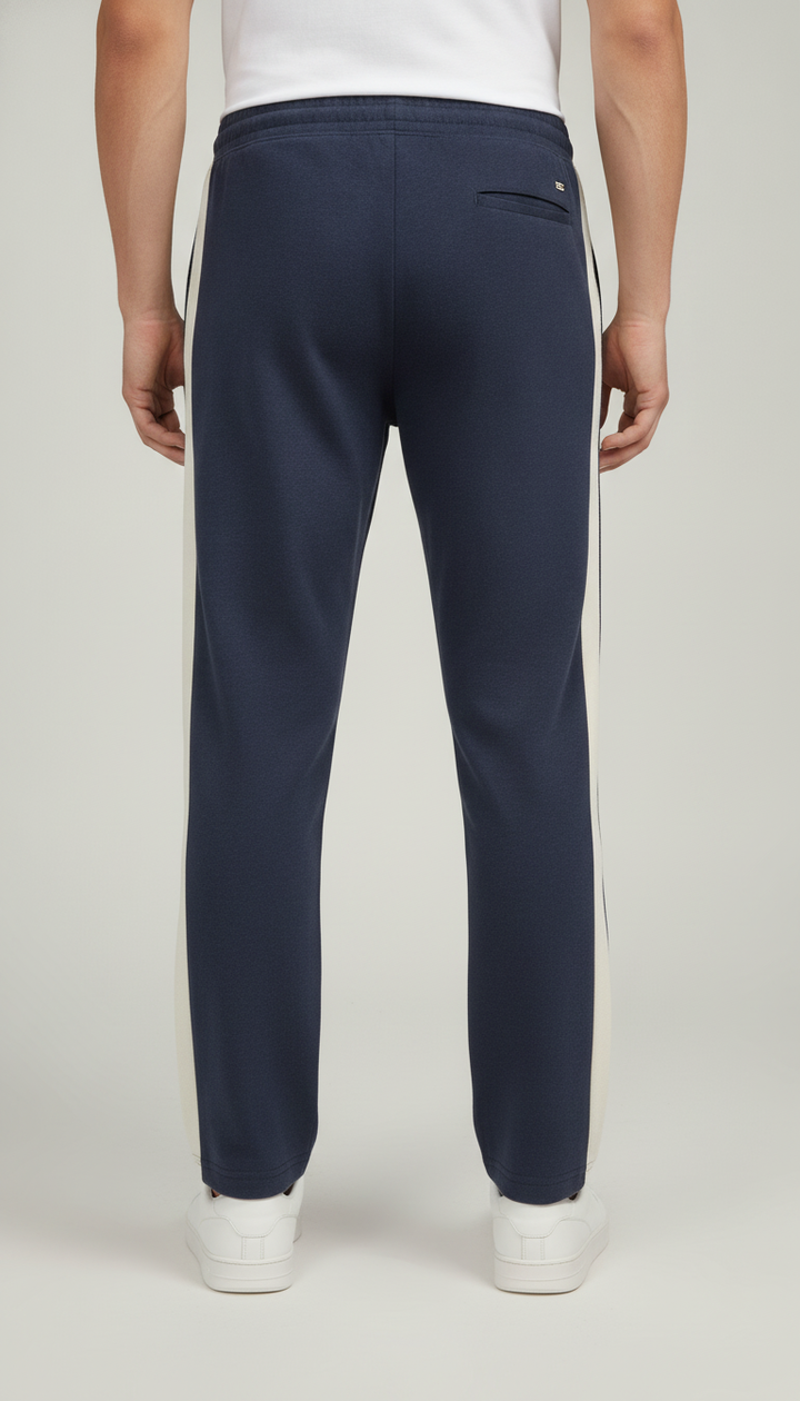 Blue Cotton Blend Track Pant Secondary image