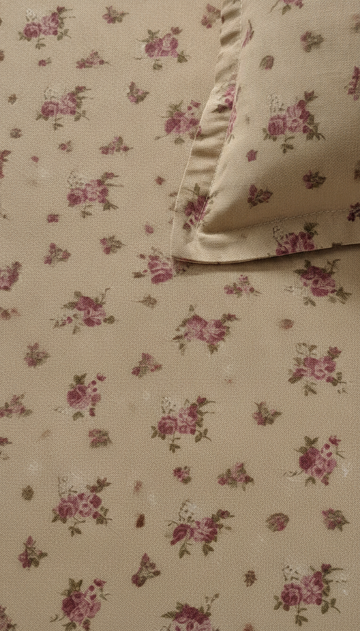 Raymond Home Brown Cotton Bedsheet | HFB-139 Secondary image