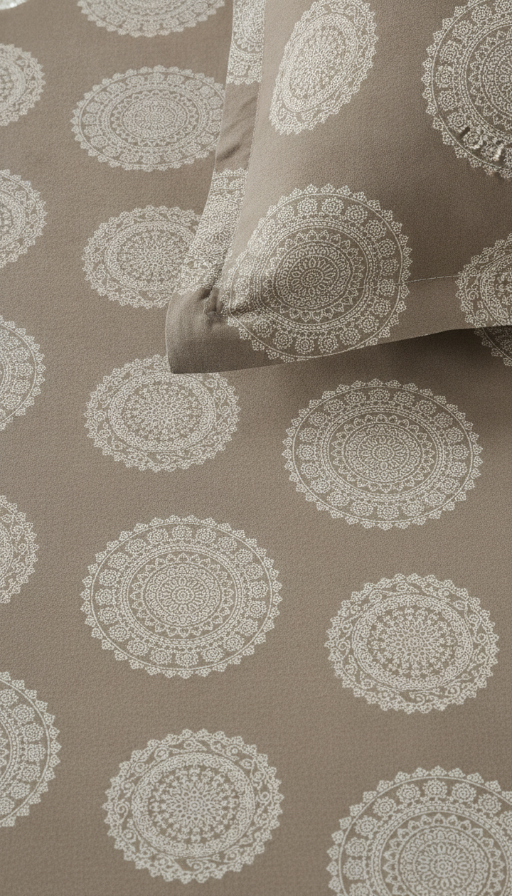 Raymond Home Grey Cotton Bedsheet | HFB-142 Secondary image