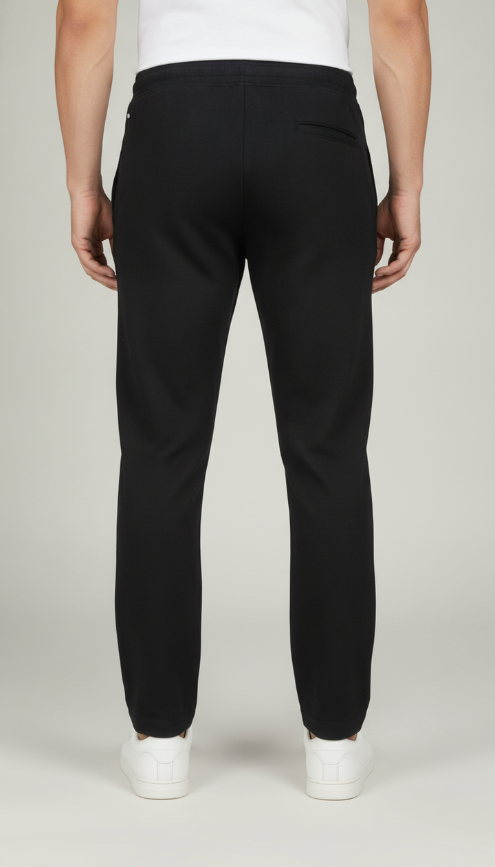 Black Cotton Blend Track Pant Secondary image