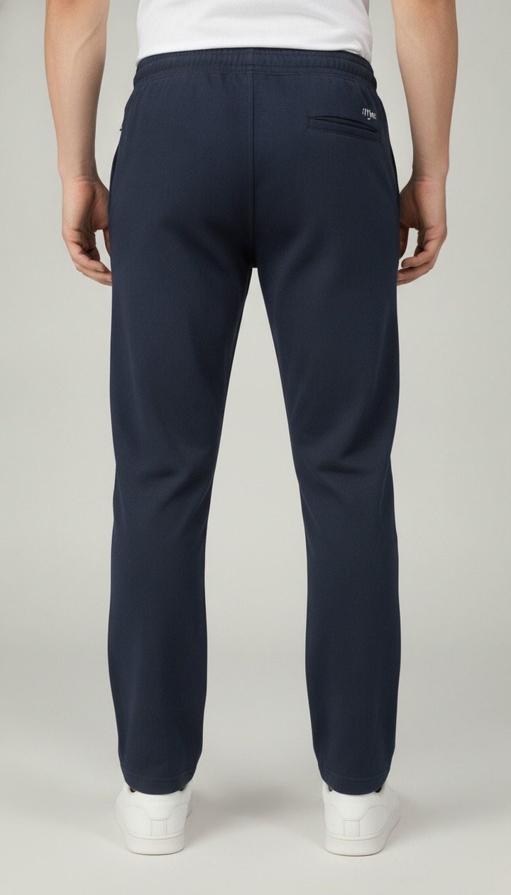 Blue Cotton Blend Track Pant Secondary image