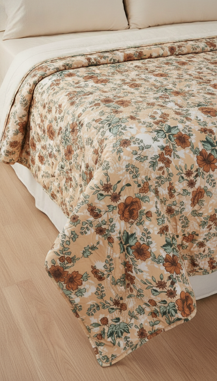 Signature Home Orange Woollen Blend Comforter | HFC-13 Secondary image
