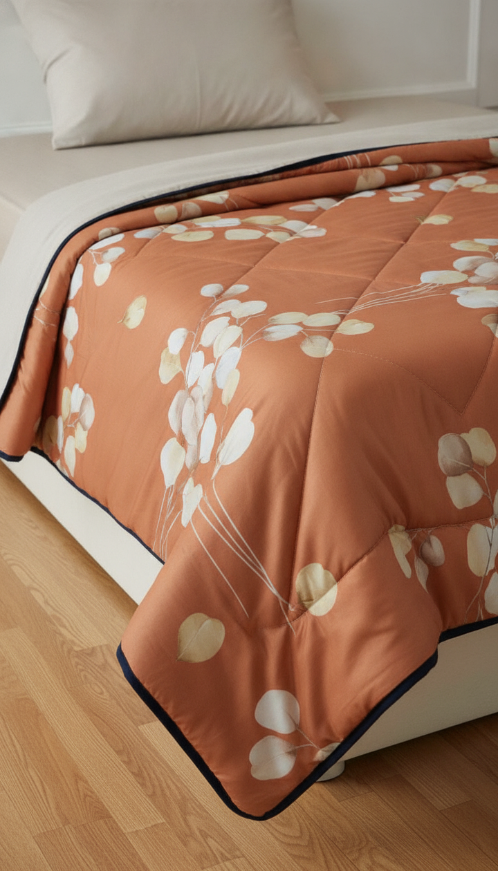 Signature Home Orange Woollen Blend Comforter | HFC-18 Secondary image
