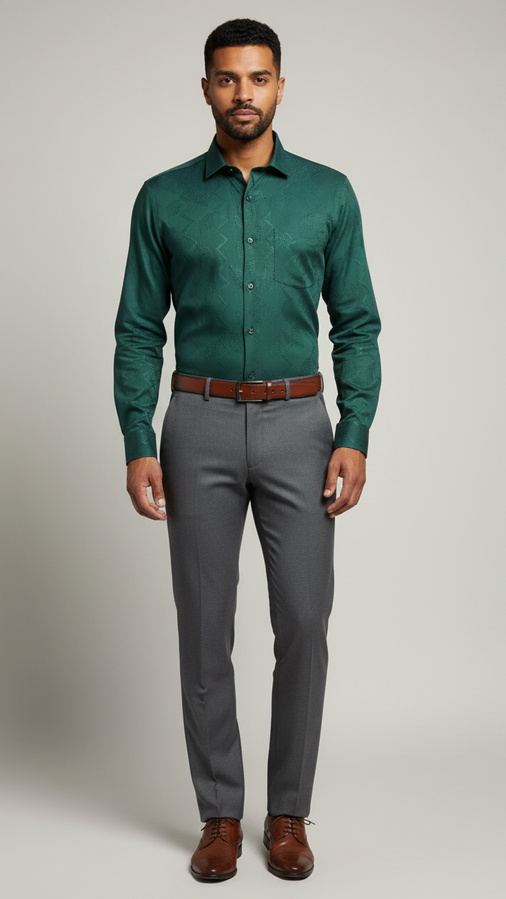 Green Cotton Shirt Secondary image