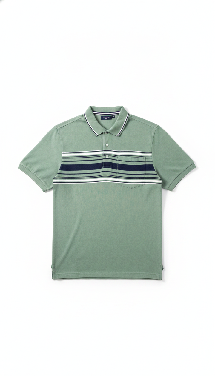 Vvs Men Green Cotton Blend T-Shirt | RM-537 Secondary image