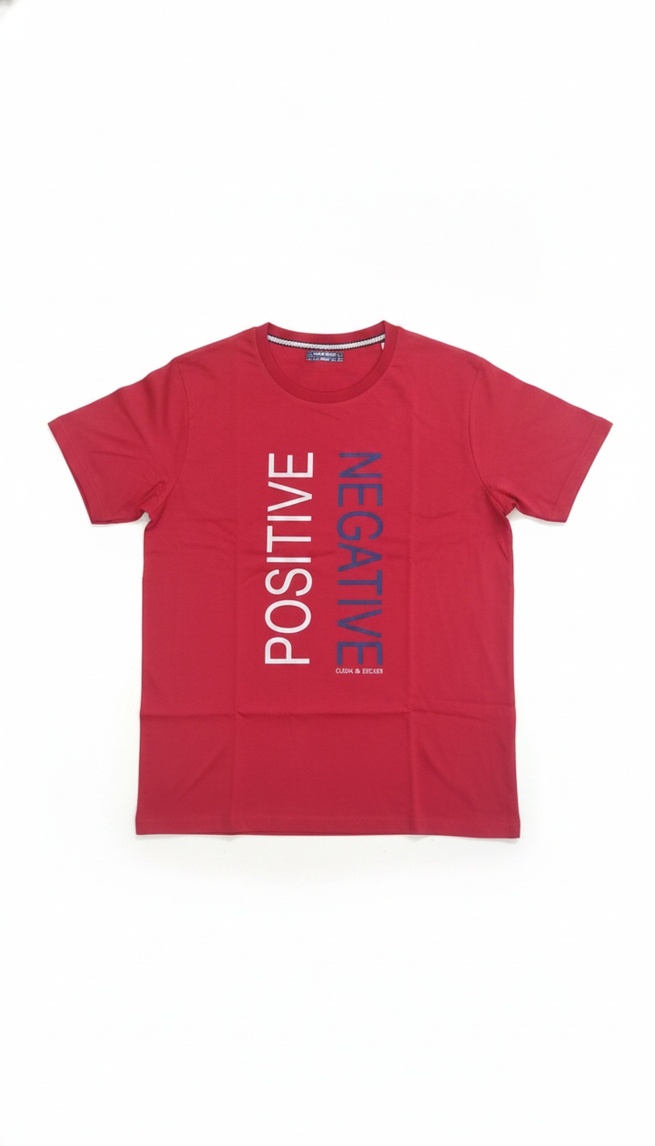 Clock & Decker Men Red Cotton Blend T-Shirt | RM-422 Secondary image