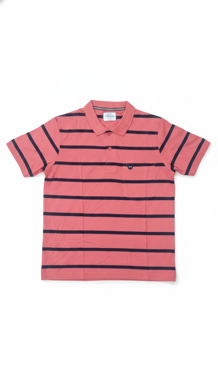Clock & Decker Men Pink Cotton Blend T-Shirt | RM-457 Secondary image