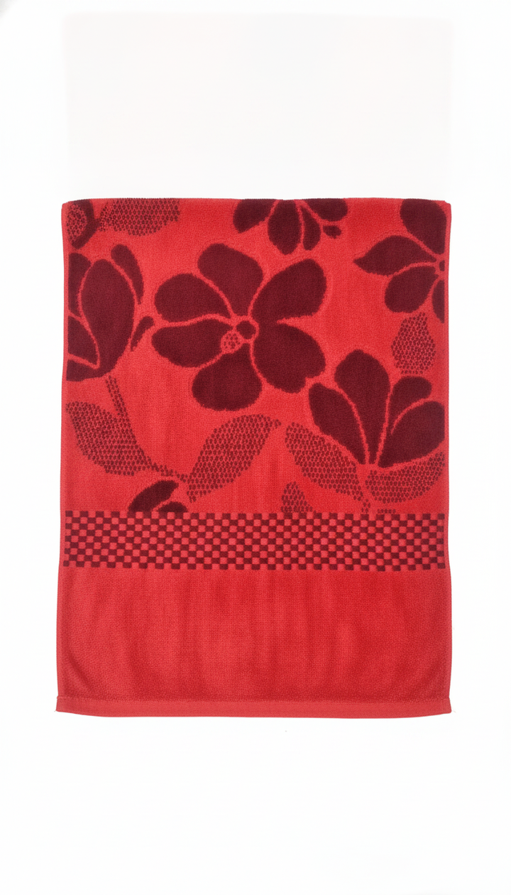Red Cotton Bath Towel Secondary image