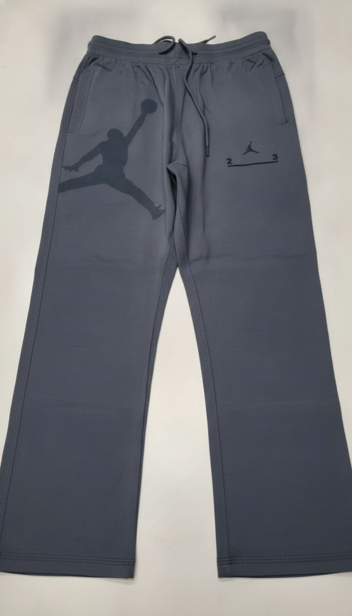 Black Beans Men Grey Cotton Blend Track Pant | RM-618 Secondary image
