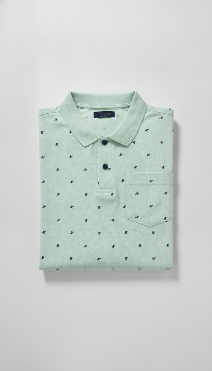 Clock & Decker Men Green Cotton Blend T-Shirt | RM-444 Secondary image
