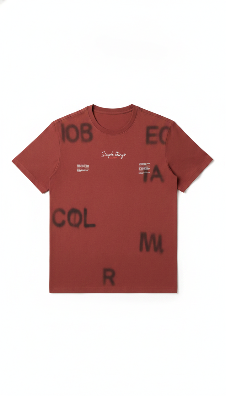 Clock & Decker Men Red Cotton Blend T-Shirt | RM-528 Secondary image