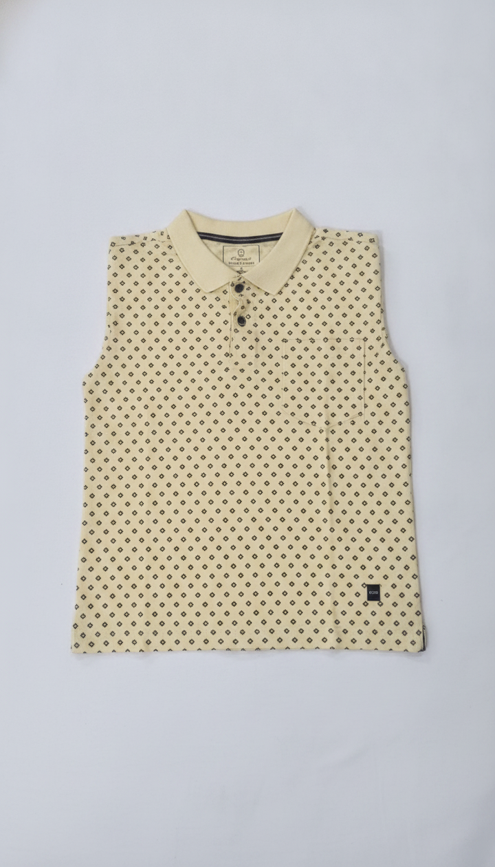 Clock & Decker Men Yellow Cotton Blend T-Shirt | RM-443 Secondary image