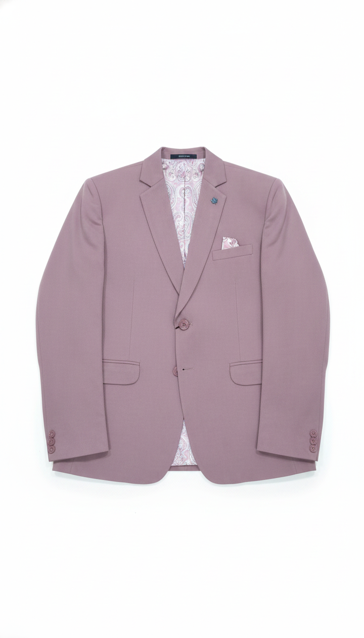 Culb Merino Men Purple Three-Piece Suit | RM-470 Secondary image