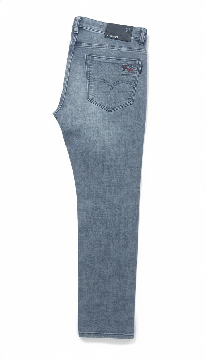 Airport Men Grey Denim Jeans | RM-591 Secondary image