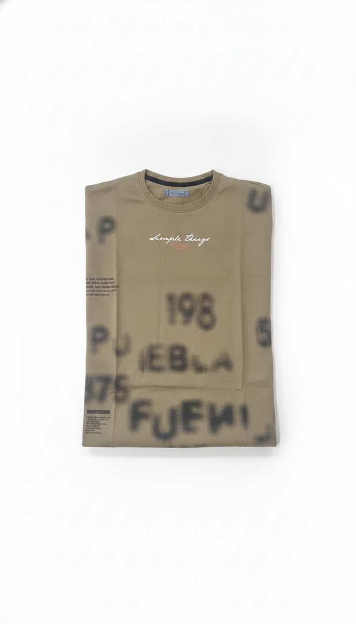 Clock & Decker Men Brown Cotton Blend T-Shirt | RM-466 Secondary image