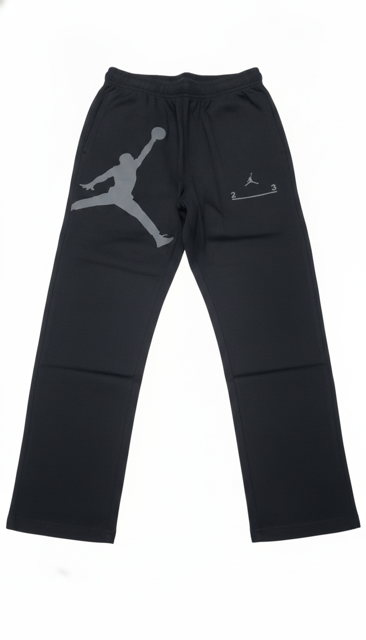 Black Beans Men Black Cotton Blend Track Pant | RM-616 Secondary image
