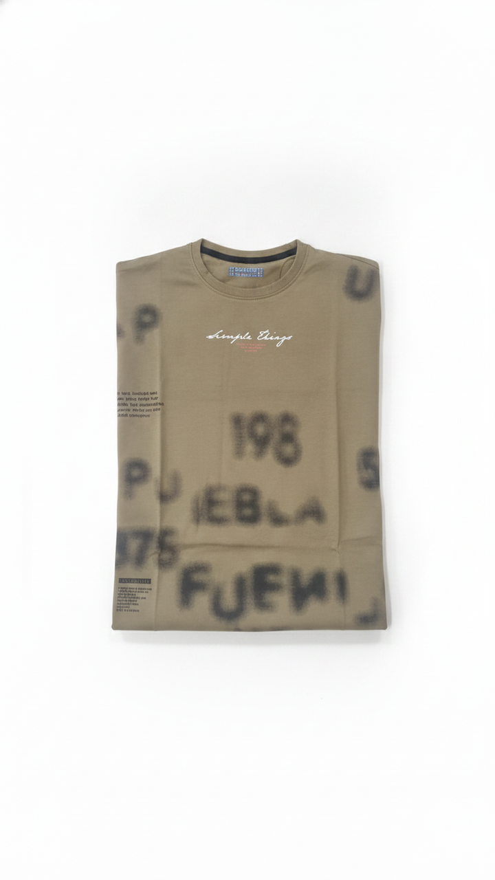 Brown Cotton Blend T-Shirt Secondary image