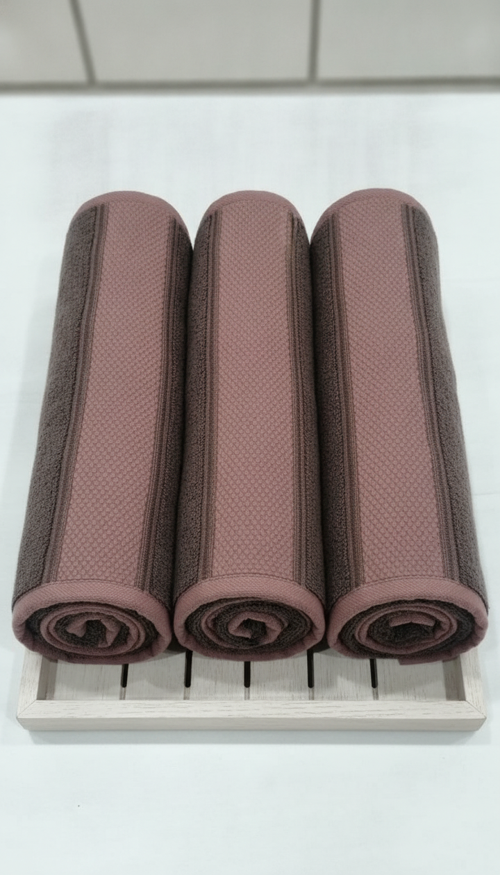 Brown Cotton Bath Towel Secondary image
